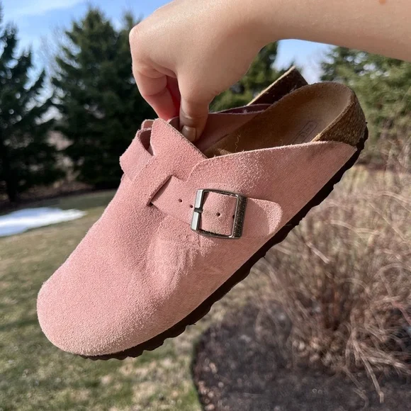 Birkenstocks x Stussy light pink mules clogs shoes Boston - Picture 4 of 11